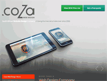 Tablet Screenshot of coza-web.co.za